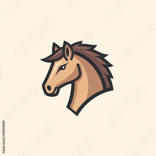 Elegant Horse Head Logo Design for Branding photo