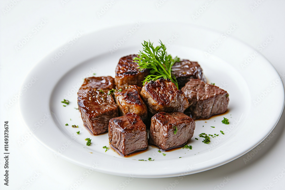 light cooked beef cut into thick cubes, isolated on white background
light cooked beef cut into thick cubes, isolated on white background