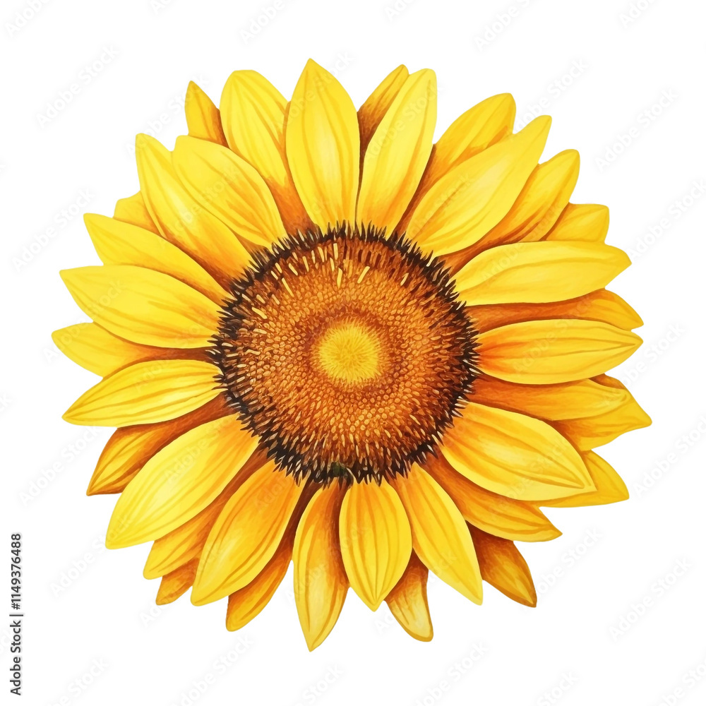 Fototapeta premium Vibrant Sunflower, Close up. Concept of Summer, Happiness, and Nature.
