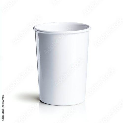 Wallpaper Mural Simple white container for drinks or food, ideal for take-out or casual dining. Torontodigital.ca