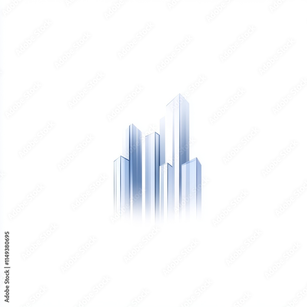 Modern Cityscape Skyline Architectural Design Illustration Modern Cityscape Skyline Architectural Design Illustration