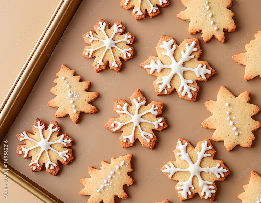 Snowflake Christmas Cookies Snowflake Christmas Cookies