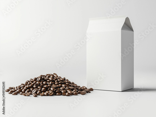 coffee beans in a box
