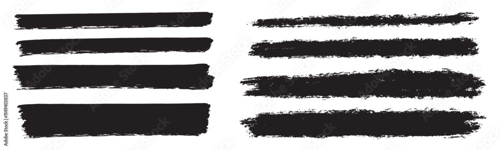 set ink brush strokes brushes lines black paint grungy hand drawn graphic element isolated set ink brush strokes brushes lines black paint grungy hand drawn graphic element isolated