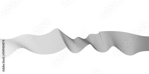 Wave color lines blend. Abstract wavy lines stripes white background. Vector curve line pattern mesh.