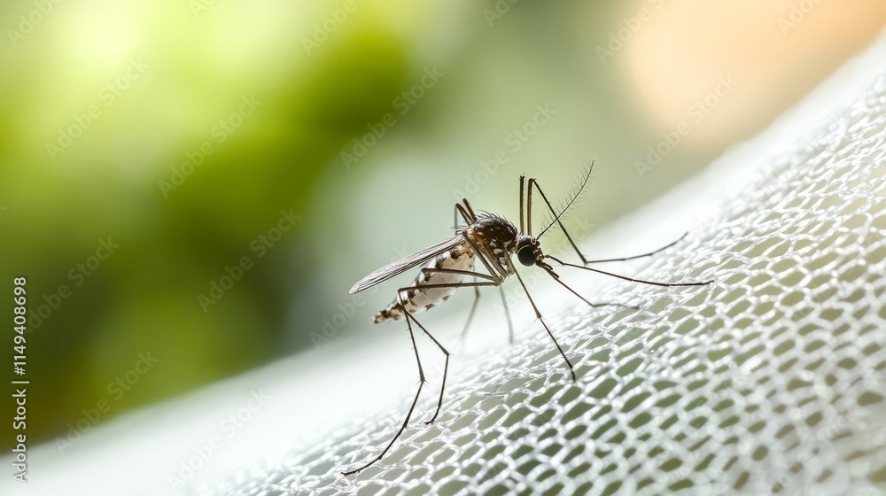 Mosquito on white mosquito wire mesh,net.Mosquito disease is carrier of Malaria, Zica Virus,Fever Mosquito on white mosquito wire mesh,net.Mosquito disease is carrier of Malaria, Zica Virus,Fever