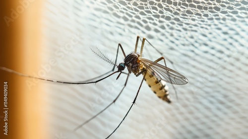 Wallpaper Mural Mosquito on white mosquito wire mesh,net.Mosquito disease is carrier of Malaria, Zica Virus,Fever Torontodigital.ca
