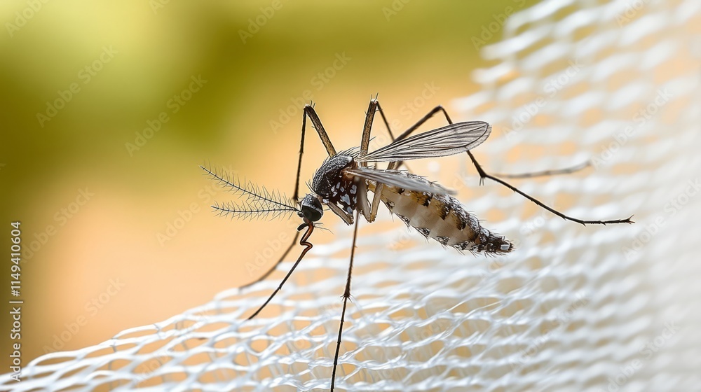 custom made wallpaper toronto digitalMosquito on white mosquito wire mesh,net.Mosquito disease is carrier of Malaria, Zica Virus,Fever
