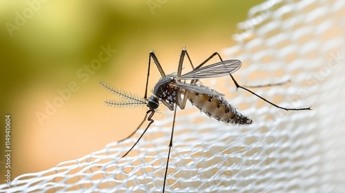 Wallpaper Mural Mosquito on white mosquito wire mesh,net.Mosquito disease is carrier of Malaria, Zica Virus,Fever Torontodigital.ca