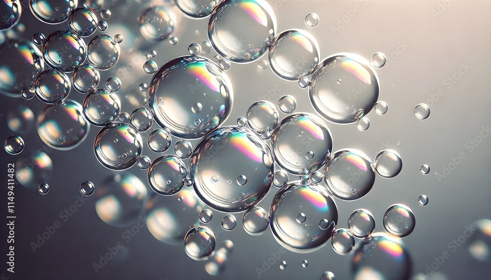 Colorful liquid bubbles, cut out Colorful liquid bubbles, cut out