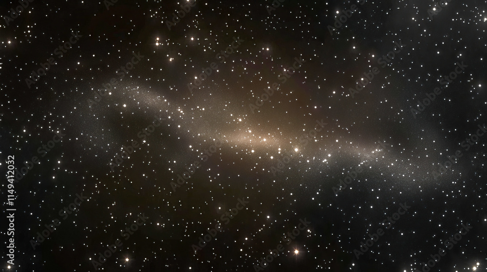 Stunning view of the vast starry night sky with a dense milky way strip Stunning view of the vast starry night sky with a dense milky way strip