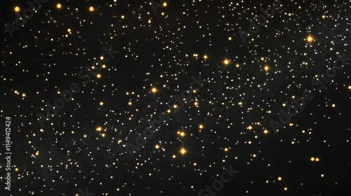 Star-filled night sky with glowing stars and deep dark space