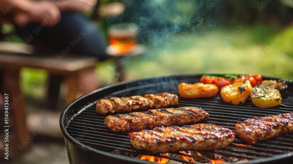 Naklejka premium Time for barbecue