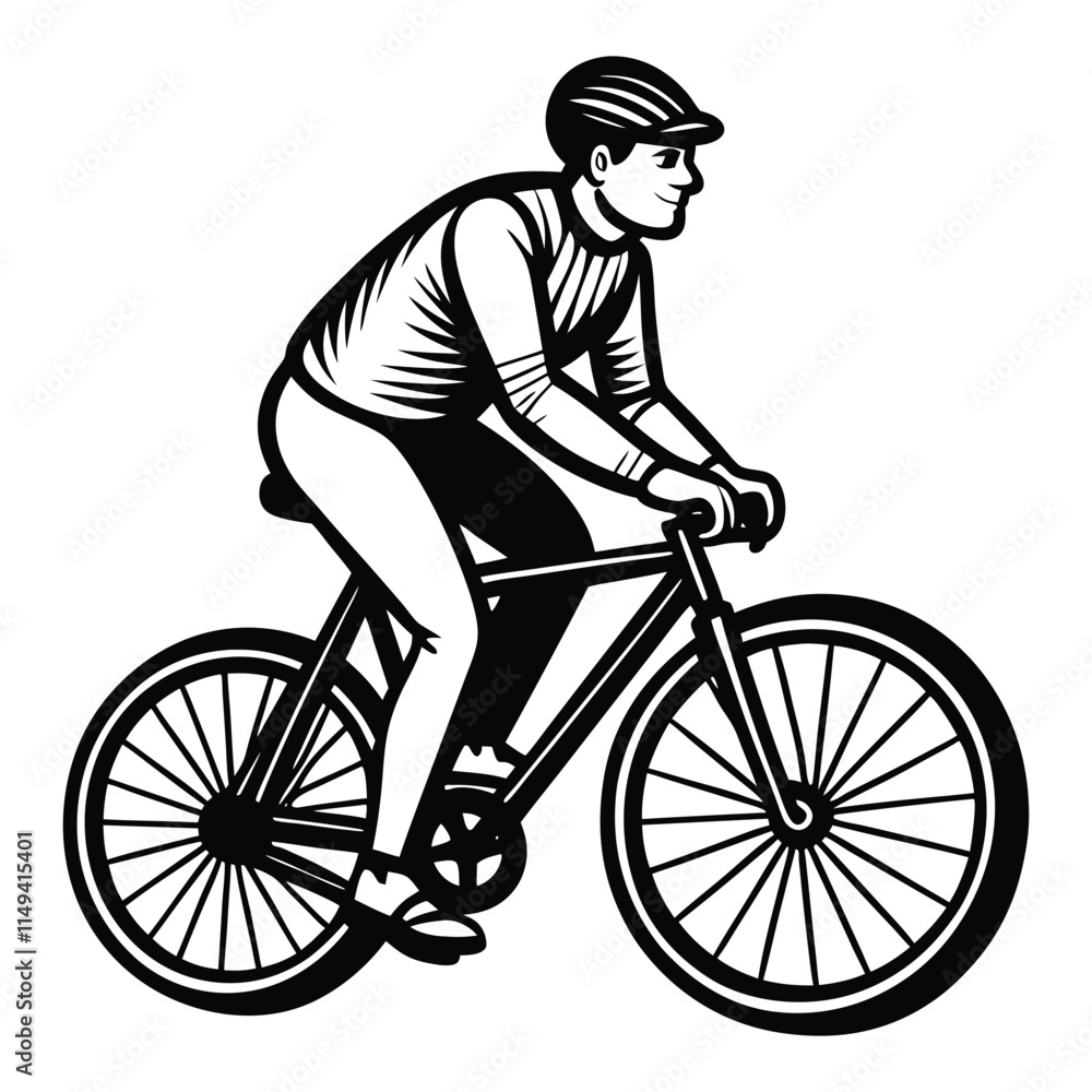 man riding bike illustrations vector graphics man riding bike illustrations vector graphics