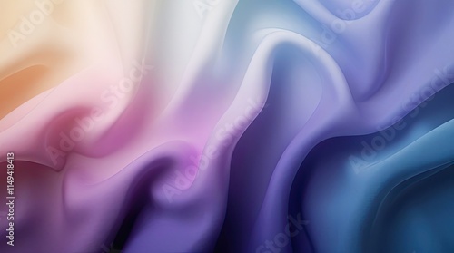 Elegant Abstract Gradient Waves in Soft Pastel Tones