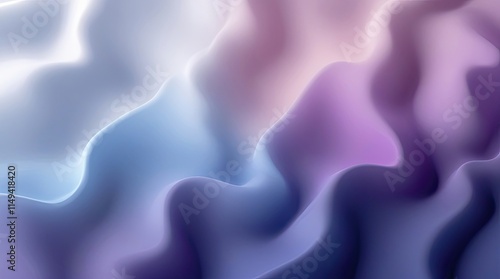 Elegant Abstract Gradient Waves in Soft Pastel Tones
