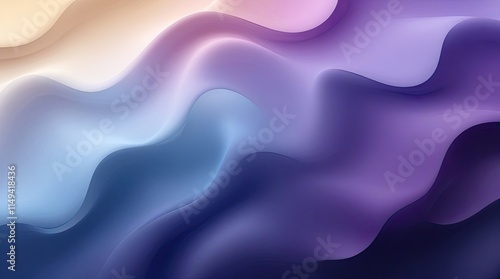 Elegant Abstract Gradient Waves in Soft Pastel Tones