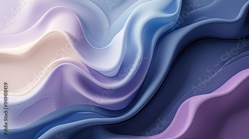 Elegant Abstract Gradient Waves in Soft Pastel Tones