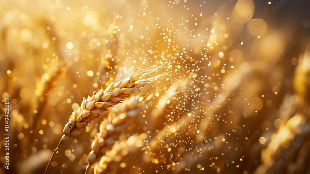 Golden Wheat Field: A Summer Harvest Scene Golden Wheat Field: A Summer Harvest Scene