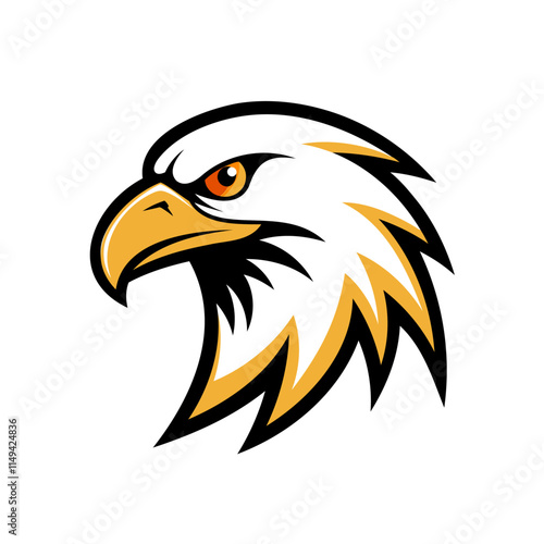 Powerful eagle head graphic design photo