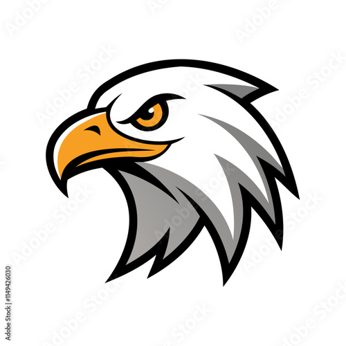 Powerful eagle head graphic design photo