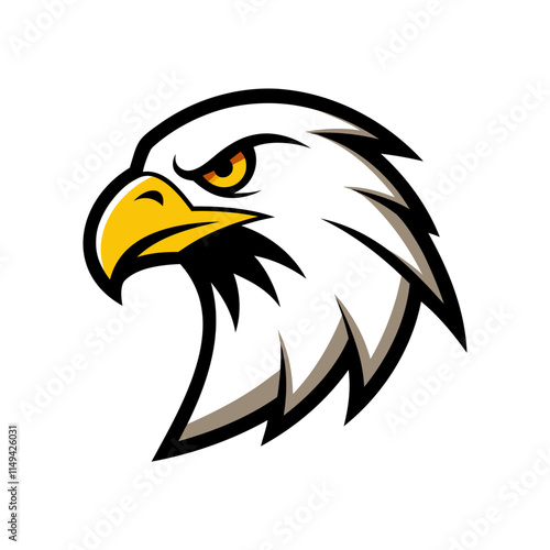 Powerful eagle head graphic design photo