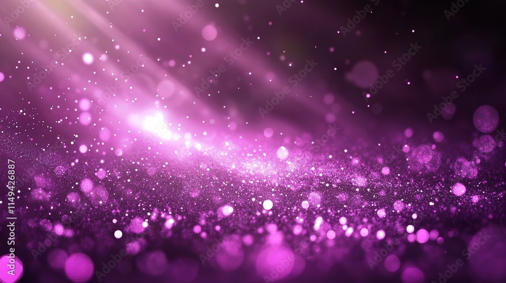 Stream of particles. backdrop of purple with plenty of sparkling particles. Background in information technology. Generative Ai Stream of particles. backdrop of purple with plenty of sparkling particles. Background in information technology. Generative Ai