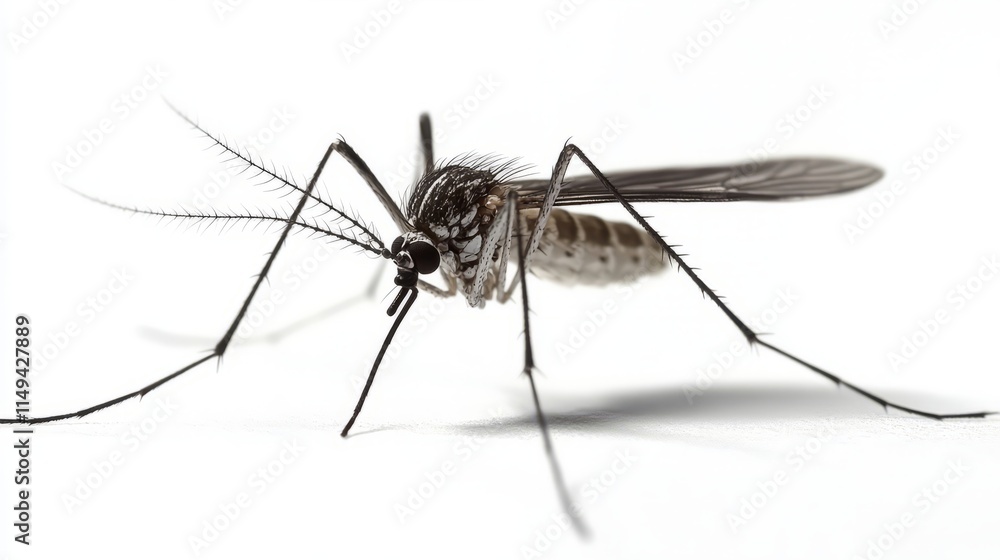 ,Mosquito isolated on white ,Mosquito isolated on white