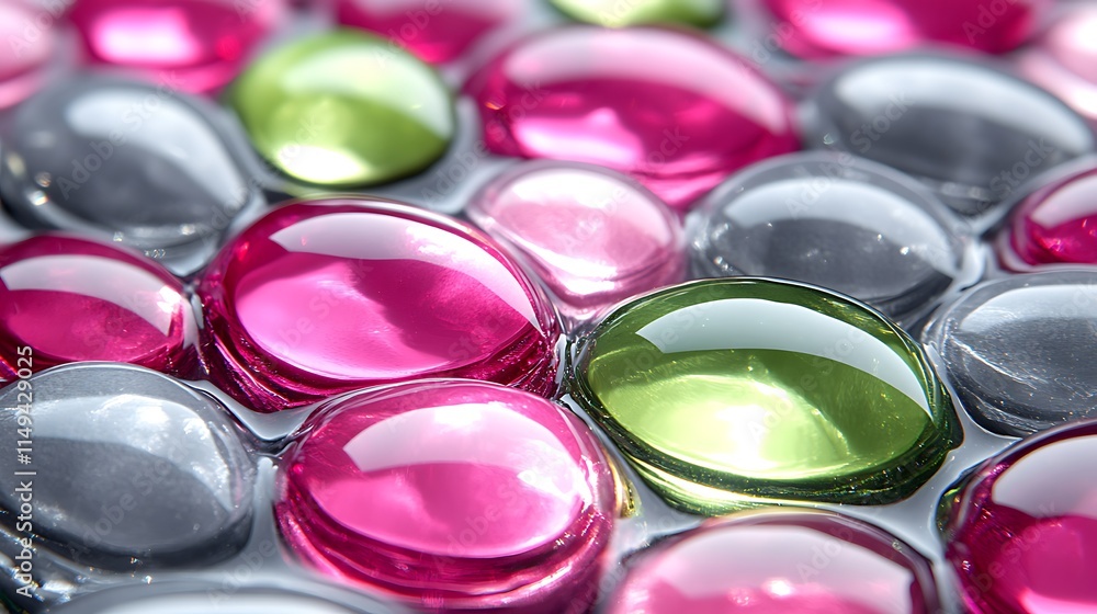 A close-up of colorful river pebbles in pink, green, and gray hues, their glossy surfaces shining as the sunlight filters through rippling water. A close-up of colorful river pebbles in pink, green, and gray hues, their glossy surfaces shining as the sunlight filters through rippling water.