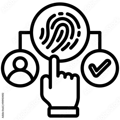 Biometric Authentication Icon