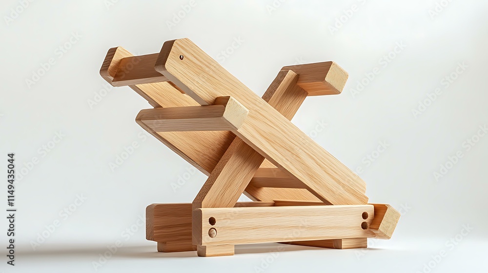 A team of builders hoisting up wooden panels to frame the walls of a new home A team of builders hoisting up wooden panels to frame the walls of a new home