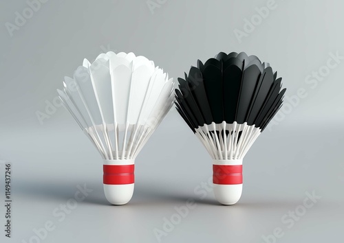 Badminton ball isolated photo