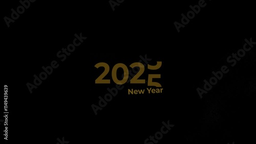 New year 2025 beautiful background celebration animated