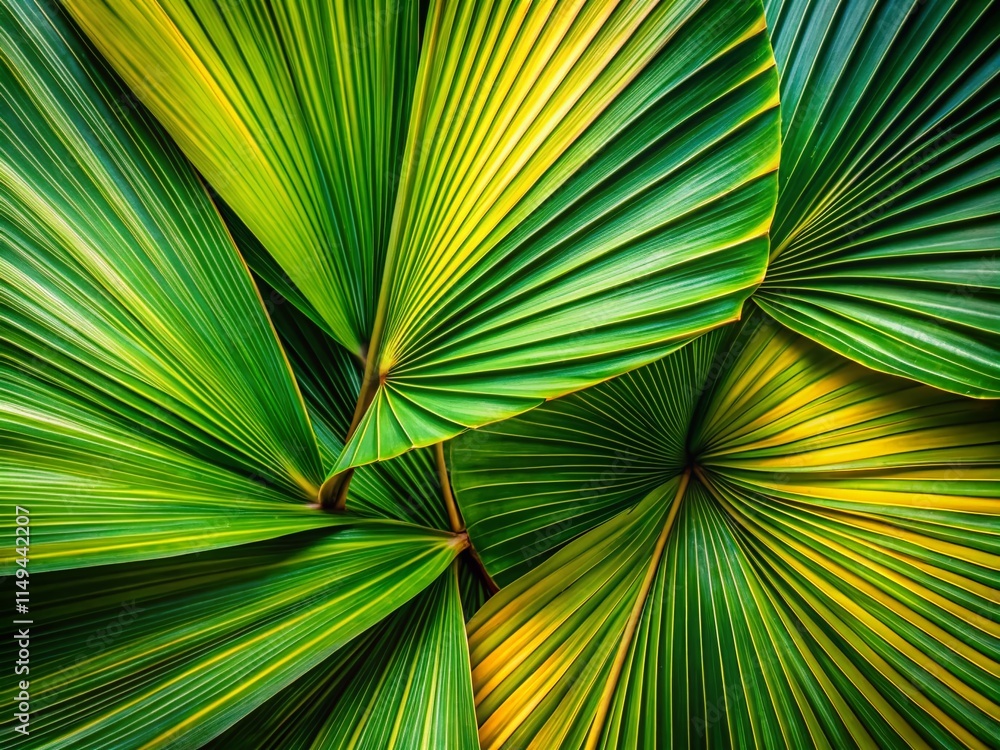 Fototapeta premium Palm Leaf Pattern Texture: Organic Tropical Background for Design Projects
