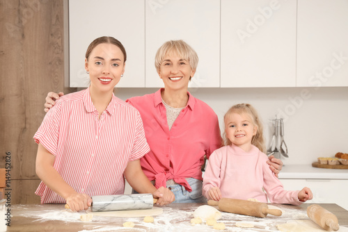 Three generations of women ...