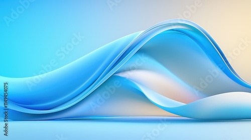 Abstract blue backgrounds with smooth digital blur texture, creating a modern and dynamic graphic design for digital media, perfect for sleek, contemporary themes. photo