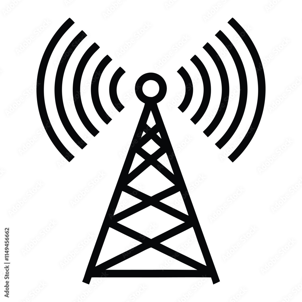 symbols of radio antennas vector available symbols of radio antennas vector available