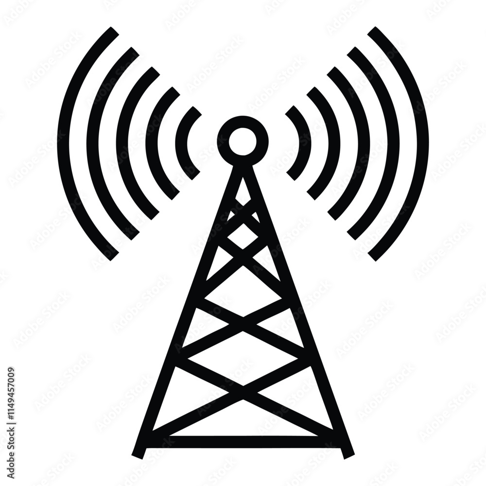 symbols of radio antennas vector available symbols of radio antennas vector available