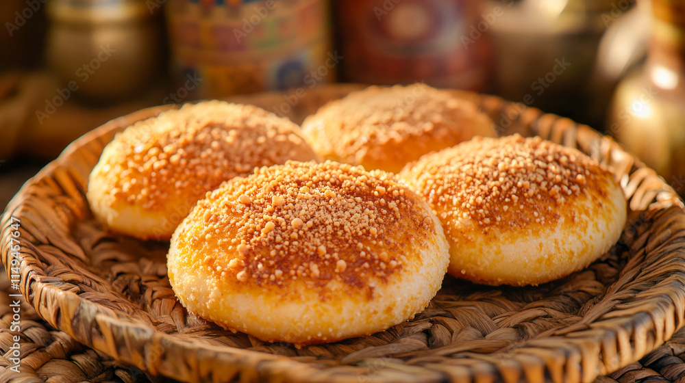 Golden crunchy delights in a rustic basket with warm lighting Golden crunchy delights in a rustic basket with warm lighting