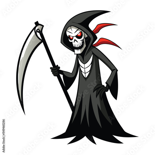 vector the grim reaper wields a terrifying scythe