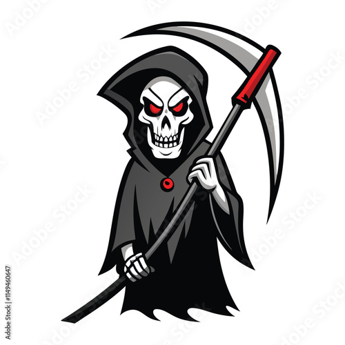 vector the grim reaper wields a terrifying scythe