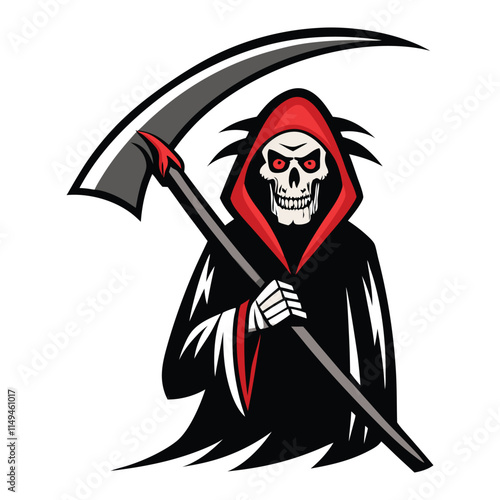 vector the grim reaper wields a terrifying scythe