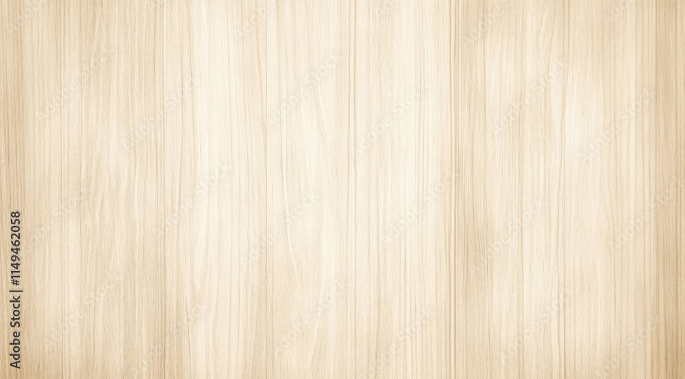 Naklejka premium Light Beige Wooden Texture Background Seamless Wood Grain Pattern