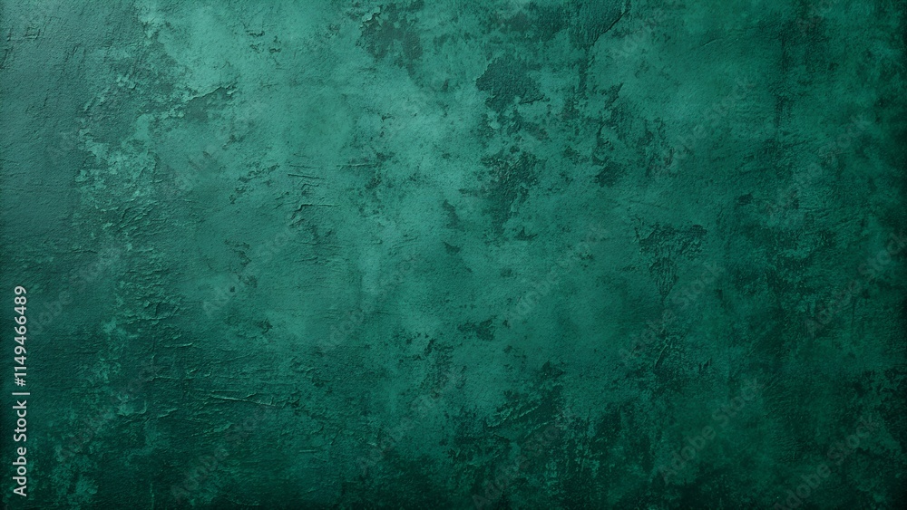 Obraz premium Grunge velvet solid dark green textured background