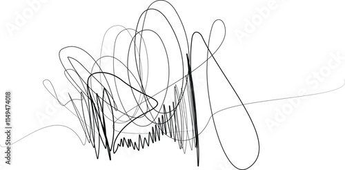 Ink pen scrawls,  Hand drawing insane tangled scribble clew, Random chaotic lines. random chaotic pen doodle strokes art, Coal line sketch, Seamless vector of scribble patterns.eps