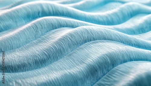 Wallpaper Mural Fabric Waves: Textured Blue Material in Undulating Patterns, Soft and Smooth Surface, Abstract Background for Design Inspiration Torontodigital.ca