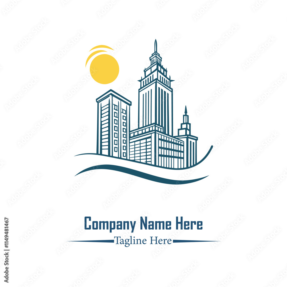 Fototapeta premium Modern Real Estate logo