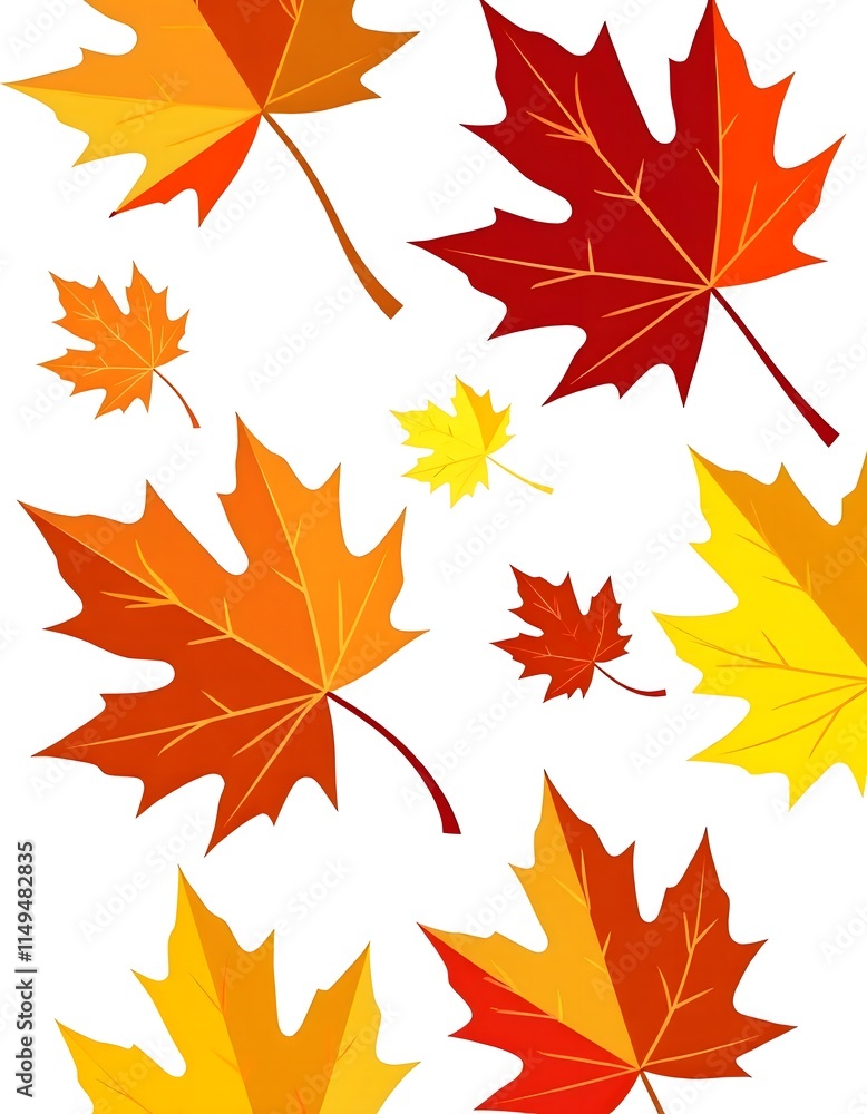 Maple leaves illustration