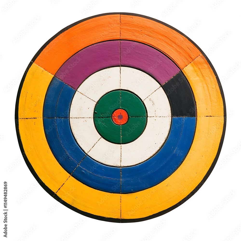 Colorful Wooden Circular Target Board Game Colorful Wooden Circular Target Board Game
