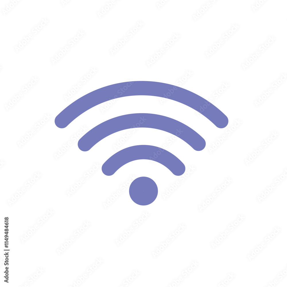 Stylish Wi-Fi Icon for Wireless Connectivity Stylish Wi-Fi Icon for Wireless Connectivity